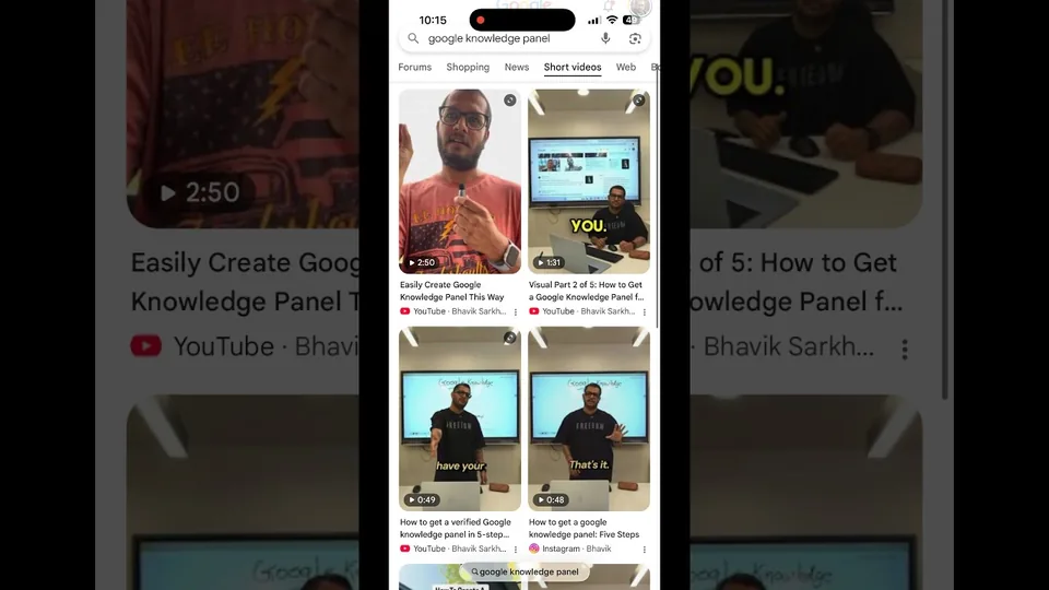 Video thumbnail: How i secured 80% of the search results on the term 'Google Knowledge Panel'