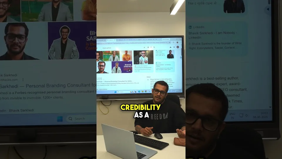 Video thumbnail: Visual Part 2 of 5: How to Get a Google Knowledge Panel for Your Personal Brand: Build a Website